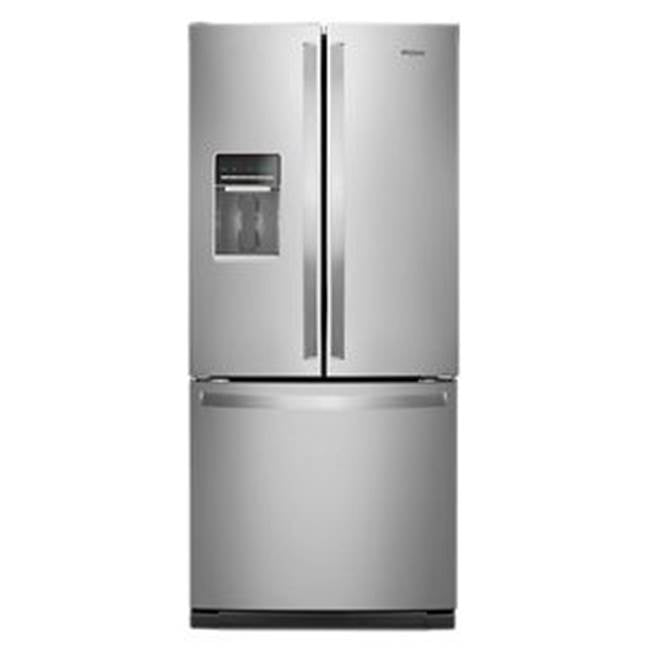 Whirlpool - 30-Inch Wide French Door Refrigerator - 20 Cu. Ft. - Fingerprint Resistant Stainless Steel