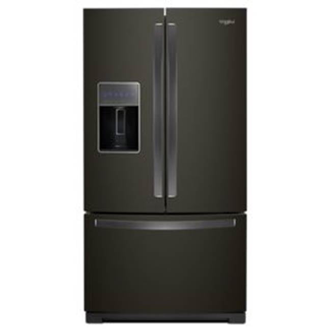 Whirlpool - 36-Inch Wide French Door Refrigerator - 27 Cu. Ft. - Black Stainless