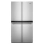 Whirlpool - 19.2 Cu. Ft. Counter Depth Four Door Refrigerator With Automatic Ice Maker In Freezer And Anti-Fingerprint Stainless Steel - Stainless Steel