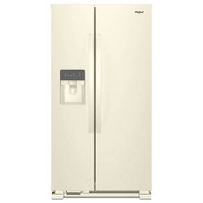 Whirlpool - 25 Cu Ft, 36 Inch Width, Led Lighting, Dual Pad Dispenser, Electronic Controls - Biscuit
