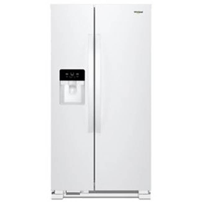 Whirlpool - 33-Inch Wide Side-By-Side Refrigerator - 21 Cu. Ft. - White