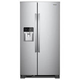 Whirlpool - 33-Inch Wide Side-By-Side Refrigerator - 21 Cu. Ft. - Fingerprint Resistant Stainless Steel