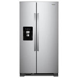 Whirlpool - 36-Inch Wide Side-By-Side Refrigerator - 25 Cu. Ft. - Stainless Steel