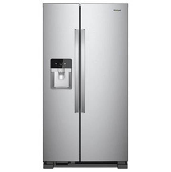 Whirlpool - 36-Inch Wide Side-By-Side Refrigerator - 25 Cu. Ft. - Fingerprint Resistant Stainless Steel