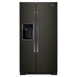 Whirlpool - 36-Inch Wide Counter Depth Side-By-Side Refrigerator - 21 Cu. Ft. - Black Stainless