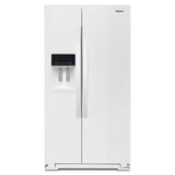 Whirlpool - 36-Inch Wide Counter Depth Side-By-Side Refrigerator - 21 Cu. Ft. - White