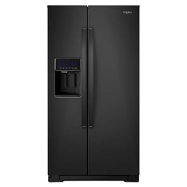 Whirlpool - 36-Inch Wide Side-By-Side Refrigerator - 28 Cu. Ft. - Black