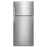 Whirlpool - 28-Inch Wide Top Freezer Refrigerator - 14 Cu. Ft. - Stainless Steel