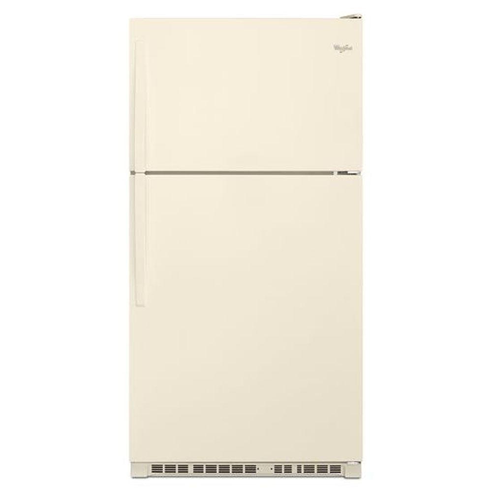 Whirlpool - 33-inch Wide Top-Freezer Refrigerator - EZ Connect Icemaker Kit Compatible - 20.5 cu. ft - Biscuit
