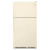 Whirlpool - 33-inch Wide Top-Freezer Refrigerator - EZ Connect Icemaker Kit Compatible - 20.5 cu. ft - Biscuit