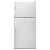 Whirlpool - 30-inch Wide Top-Freezer Refrigerator with Flexi-SlideE Bin - 18.2 cu. ft. - Monochromatic Stainless Steel