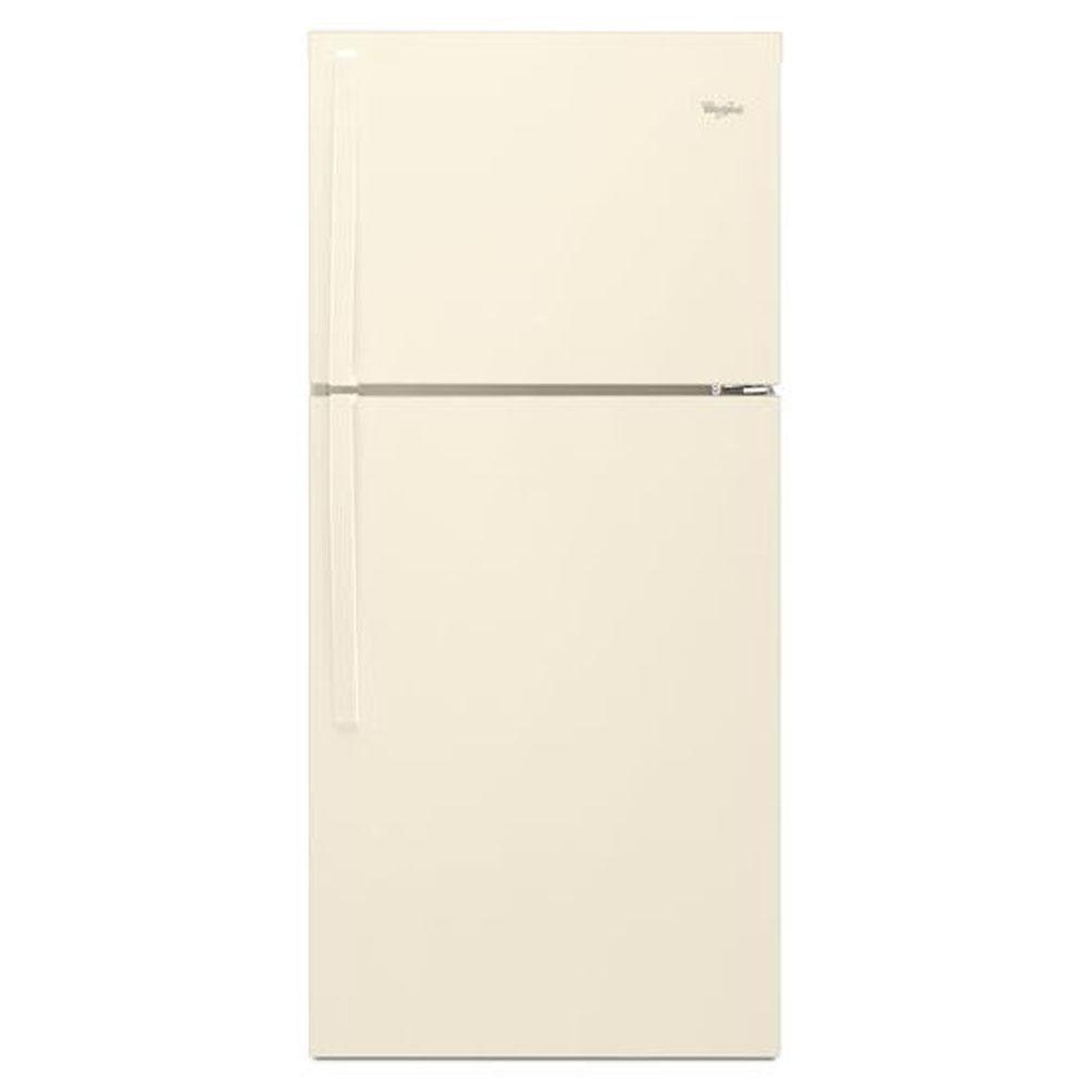 Whirlpool - 30-inch Wide Top-Freezer Refrigerator - EZ Connect Icemaker Kit Compatible- 19.2 cu. ft. - Biscuit