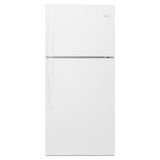 Whirlpool - 30-inch Wide Top-Freezer Refrigerator - EZ Connect Icemaker Kit Compatible- 19.2 cu. ft. - White