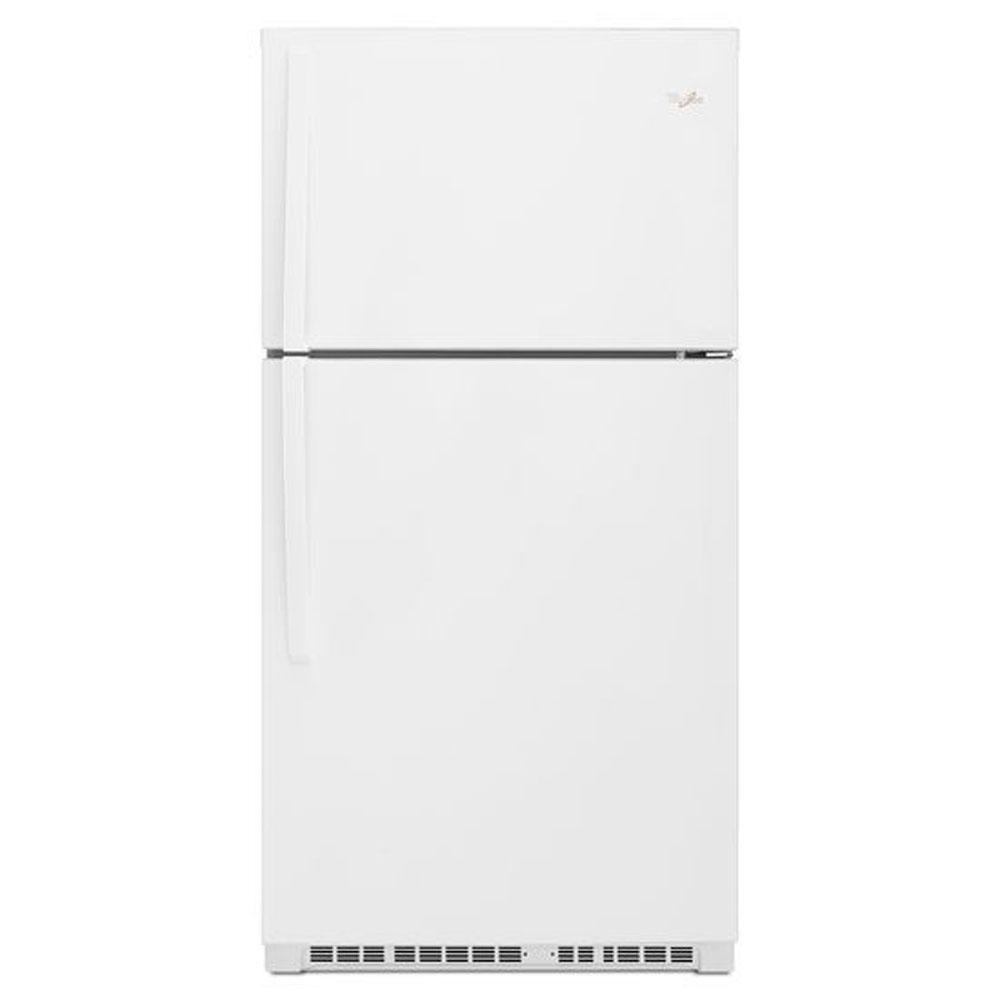 Whirlpool - 33-inch Wide Top-Freezer Refrigerator - EZ Connect Icemaker Kit Compatible - 21.3 cu. ft. - White