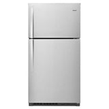 Whirlpool - 33-Inch Wide Top Freezer Refrigerator - 21 Cu. Ft. - Fingerprint Resistant Stainless Steel
