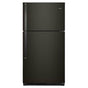 Whirlpool - 33-Inch Wide Top Freezer Refrigerator - 21 Cu. Ft. - Black Stainless