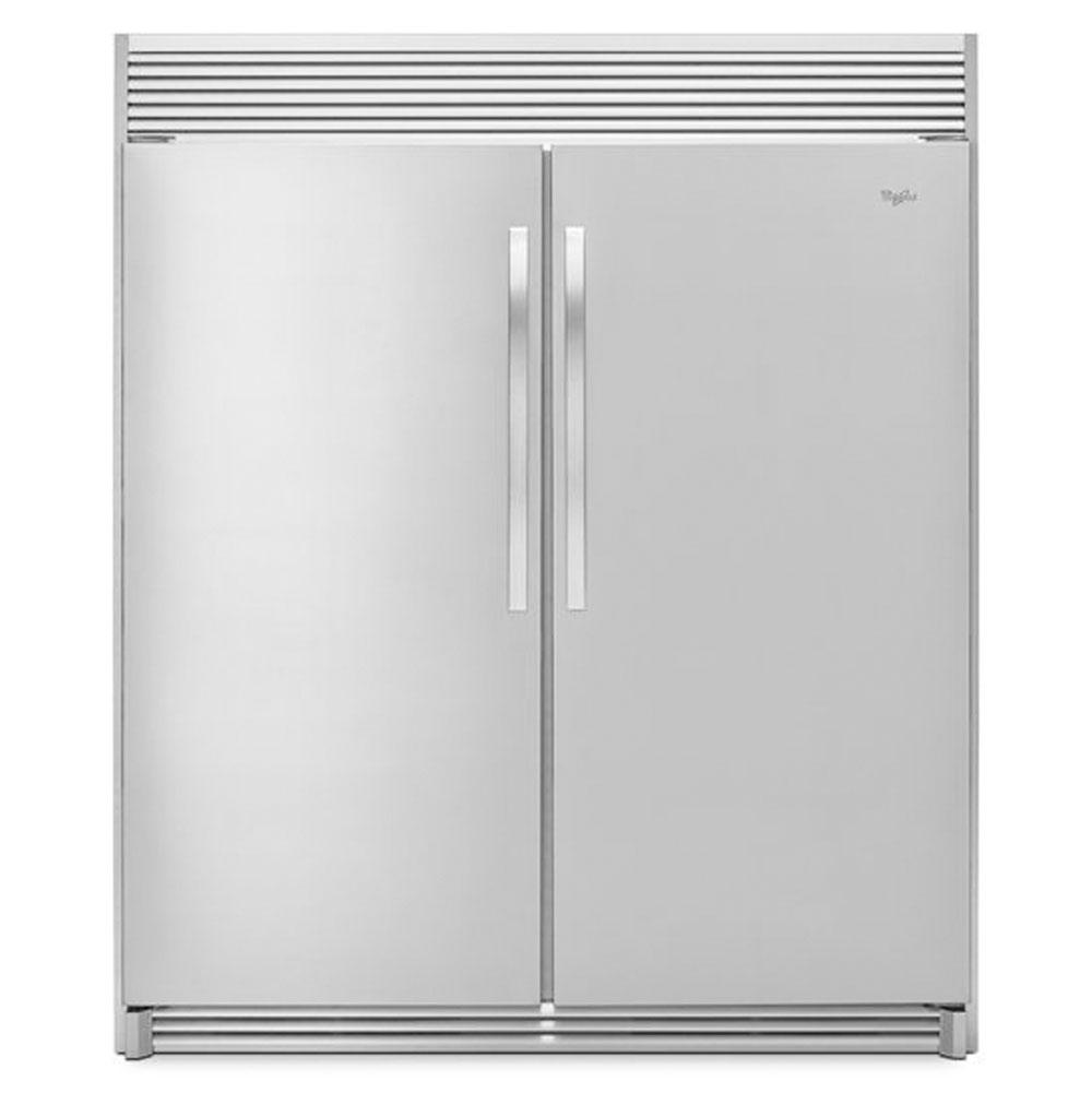 Whirlpool - 18 cu. ft. SideKicks All-Freezer with Fast Freeze - Monochromatic Stainless Steel