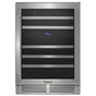 Whirlpool - 24-Inch Wide Undercounter Wine Center With 46-Bottle Wine Storage - Stainless Steel