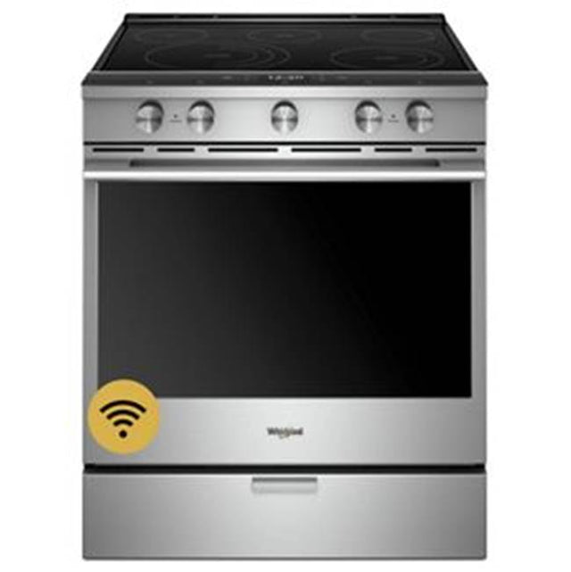 Whirlpool - Slide-in, Range/Cooker - Fingerprint Resistant Stainless Steel