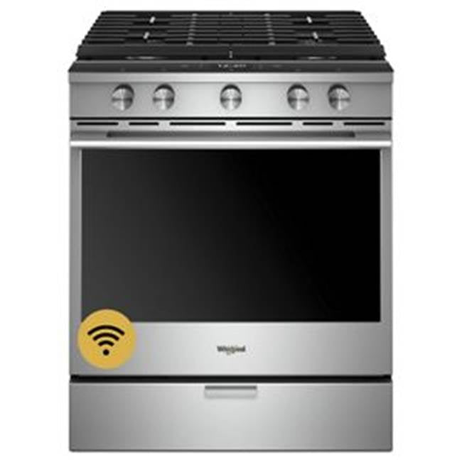 Whirlpool - Slide-in, Range/Cooker - Fingerprint Resistant Stainless Steel