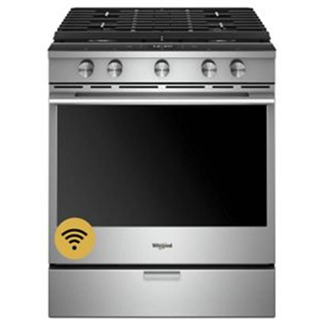 Whirlpool - Slide-in, Range/Cooker - Fingerprint Resistant Stainless Steel
