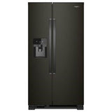 Whirlpool - No Frost Side - Free Standing Refr Frez - Black Stainless