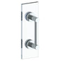 Watermark - Sutton 6'' Shower Door Pull / Glass Mount Towel Bar - Vintage Copper