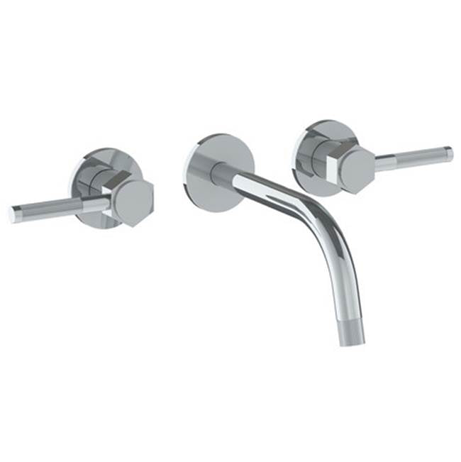 Watermark - Wall Mounted 3 Hole Lavatory Set with 8 1/4'' Spout - Vintage Copper