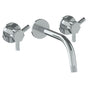 Watermark - Wall Mounted 3 Hole Lavatory Set with 8 1/4'' Spout - Vintage Copper