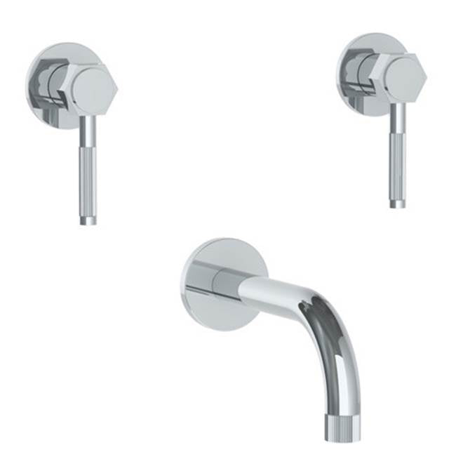 Watermark - Wall Mounted 3 Hole Bath Set - Vintage Copper