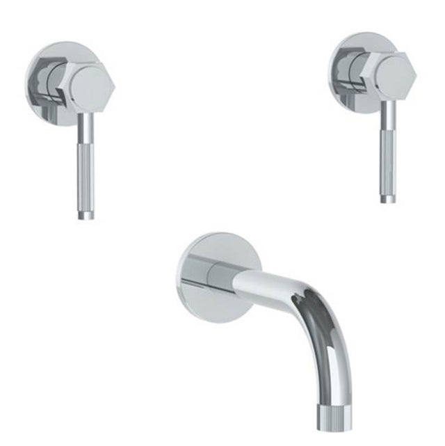 Watermark - Wall Mounted 3 Hole Bath Set - Vintage Copper