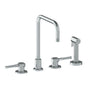 Watermark - Deck Mounted 4 Hole Kitchen Set - Includes Side Spray - Vintage Copper