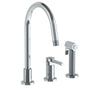 Watermark - Deck Mounted 3 Hole Gooseneck Kitchen Set -  Includes Side Spray - Vintage Copper