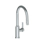 Watermark - Deck Mounted 1 Hole Gooseneck Kitchen Faucet with Pull Down Spray - Low Spout - Vintage Copper