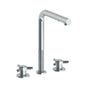 Watermark - Deck Mounted 3 Hole Square Top Kitchen Faucet with Pull Out Spray - Vintage Copper