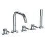 Watermark - Deck Mounted 5 hole Bath set - Vintage Copper