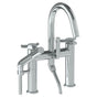 Watermark - Deck Mounted Exposed Gooseneck Bath Set with Hand Shower - Vintage Copper