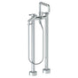 Watermark - Floor Standing Square Bath set with Slim Hand Shower - Vintage Copper