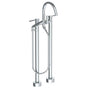 Watermark - Floor Standing Gooseneck Bath Set with Slim Hand Shower - Vintage Copper