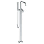 Watermark - Single Hole Floor Standing Bath Set with Hand Shower - Vintage Copper