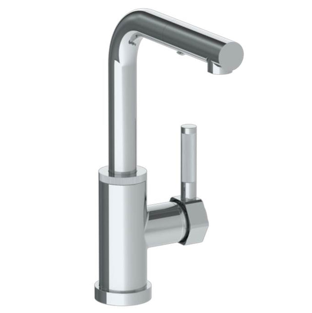 Watermark - Deck Mounted 1 Hole Square Top Prep Faucet with Pull Out Spray - Vintage Copper