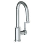 Watermark - Deck Mounted 1 Hole Gooseneck Prep Faucet with Pull Down Spray - Vintage Copper