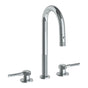Watermark - Deck Mounted 3 Hole Gooseneck Prep Faucet with Pull Down Spray - Vintage Copper