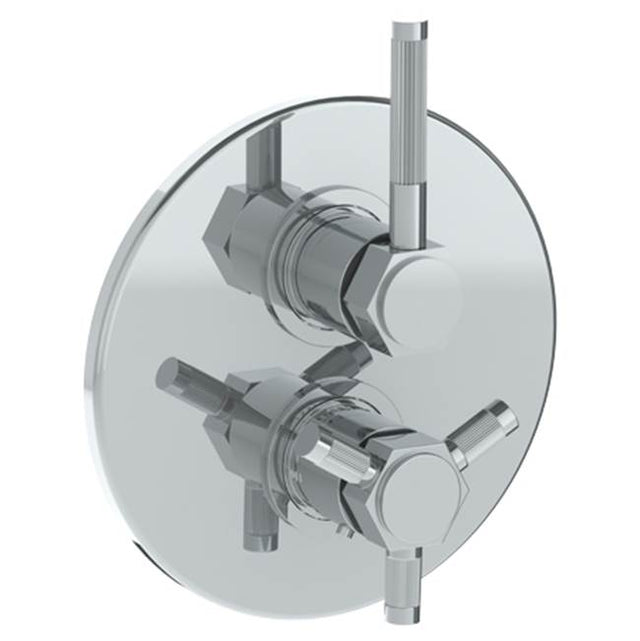 Watermark - Wall Mounted Thermostatic Shower Trim with built-in control, 7 1/2'' - Vintage Copper