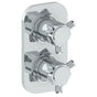 Watermark - Wall Mounted Mini Thermostatic Shower Trim with built-in control, 3 1/2'' - Vintage Copper