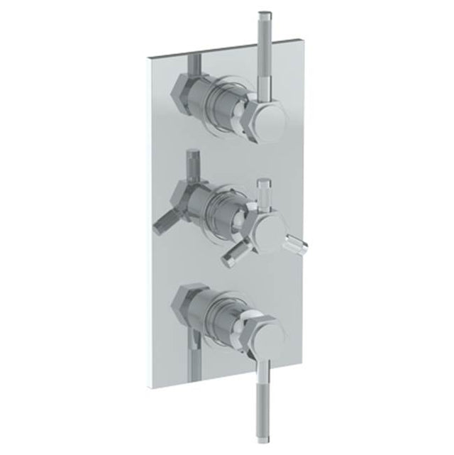 Watermark - Wall Mounted Thermostatic Shower Trim with 2 built-in controls, 6 1/4'' x 12'' - Vintage Copper