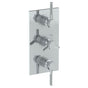 Watermark - Wall Mounted Thermostatic Shower Trim with 2 built-in controls, 6 1/4'' x 12'' - Vintage Copper