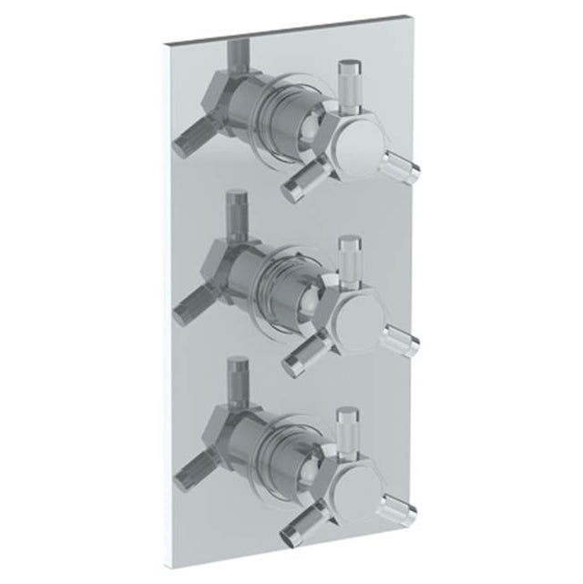 Watermark - Wall Mounted Thermostatic Shower Trim with 2 built-in controls, 6 1/4'' x 12'' - Vintage Copper