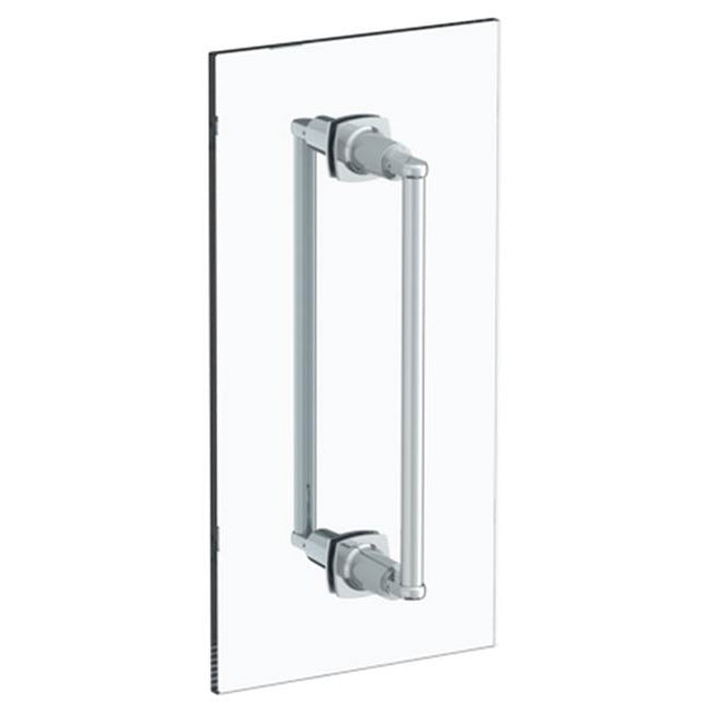 Watermark - H-Line 24'' double shower door pull/ glass mount towel bar - Vintage Copper