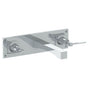 Watermark - Wall Mounted 3 Hole Lavatory Set with 7 5/8'' CTC Spout and Wall Plate - Vintage Copper